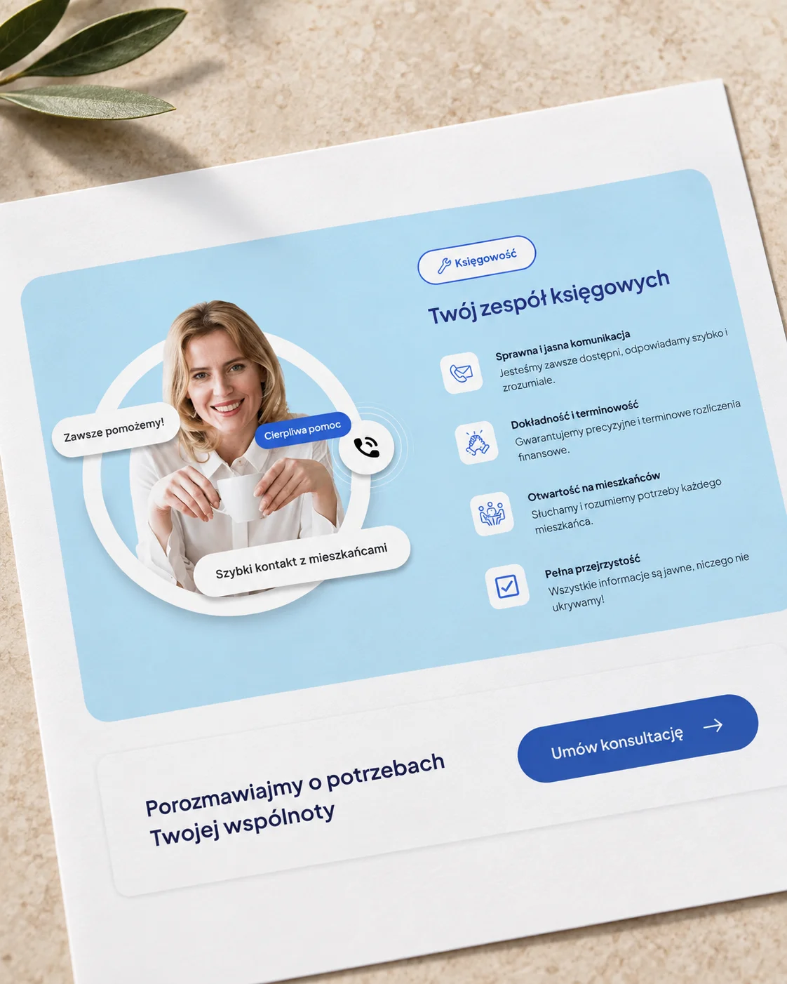 Presentation of Ecodomum accounting content and a consultation call to action
